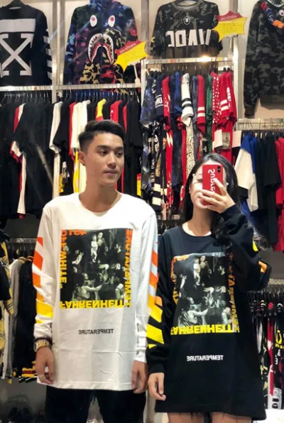 PHÔNG THÁI DÀI TAY OFFWWHITE